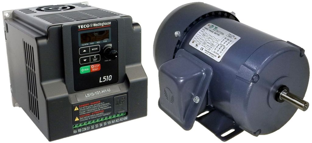 .75 HP 3600 RPM 115 Volts Input Package-Techtop Motor/Teco Drive-Dealers Industrial