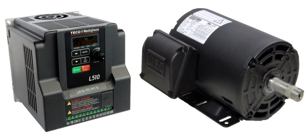 2 HP 3600 RPM 230 Volts ODP  Input Package-Dealers Electric-Marathon Motor/Teco Drive