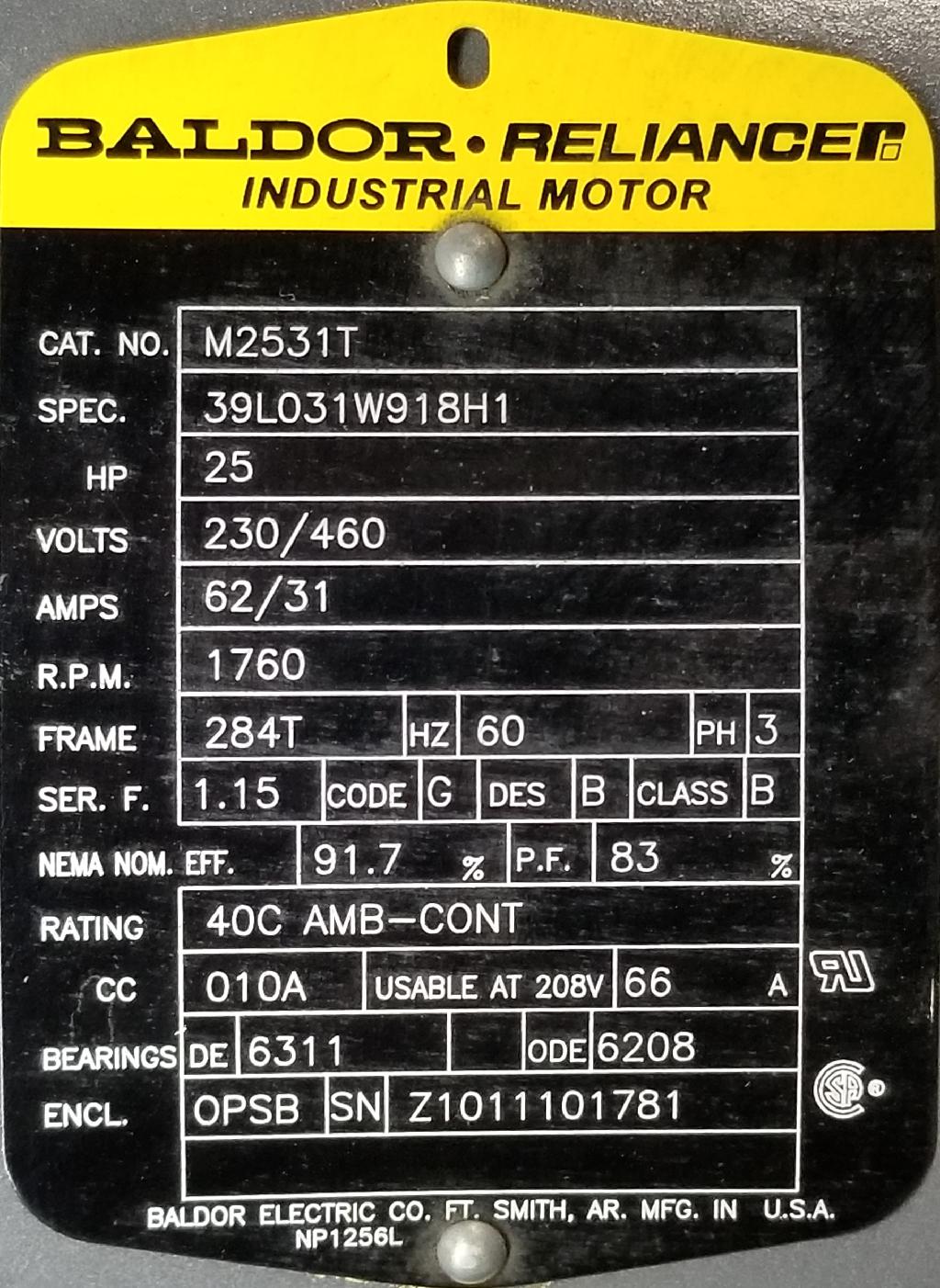 M2531T -Baldor-Dealers Industrial