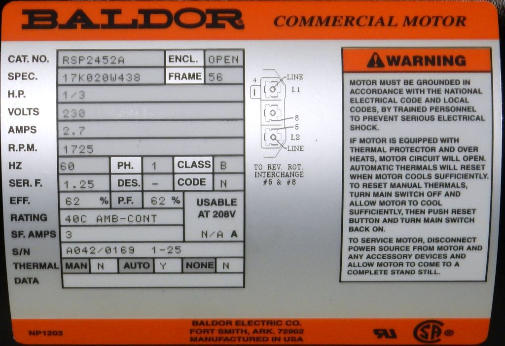 RSP2452A-Dealers Industrial-Baldor