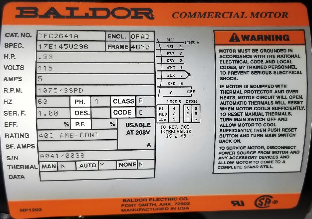 TFC2641A-Baldor-Dealers Industrial