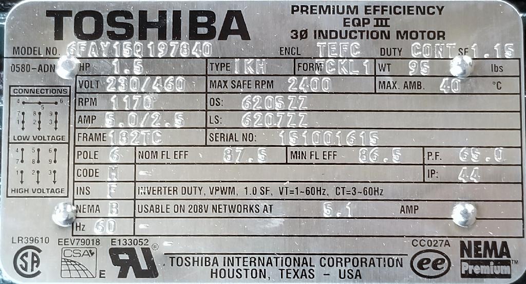 6FAY15Q197840-Toshiba-Dealers Industrial