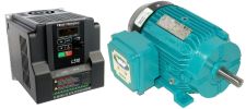2 HP 1800 RPM 230 Volts Input Package-Dealers Industrial Equipment-Brook Motor/Teco Drive