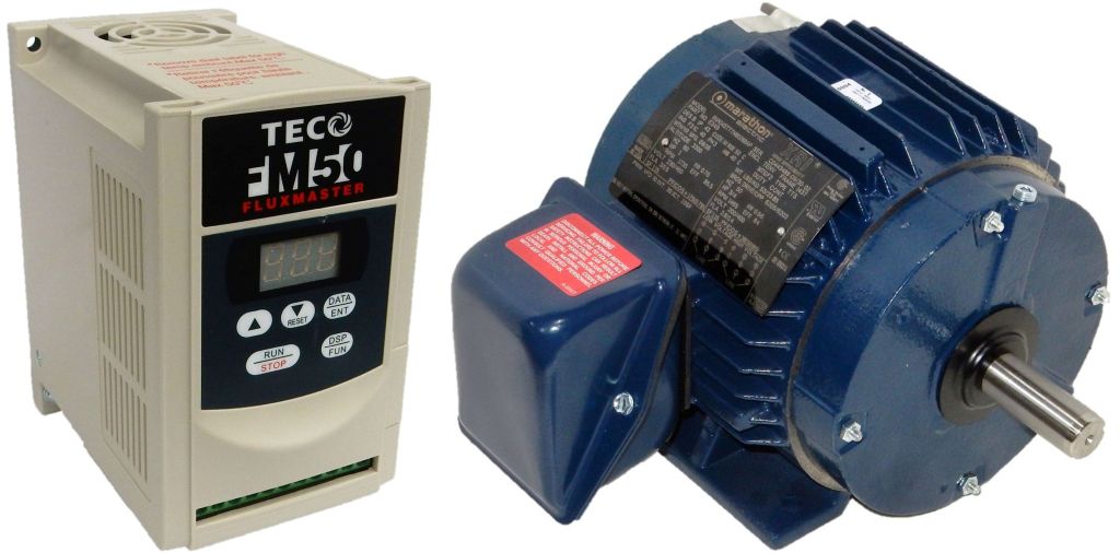 1 HP 1800 RPM 115 Volts Input Package~--Dealers Electric-Baldor Motor/Teco Drive