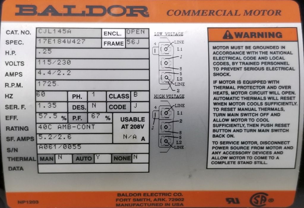 CJL145A-Baldor-Dealers Industrial