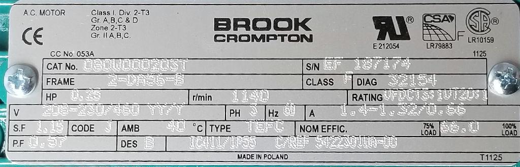 54322301WA-00-Brook Crompton-Dealers Industrial