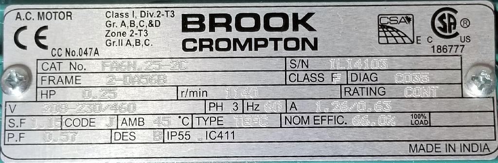 FA6N.25-2C-Brook Crompton-Dealers Industrial