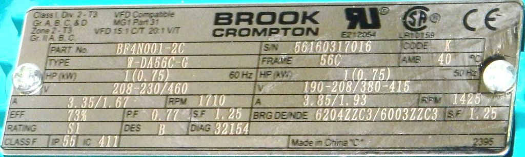 BF4N001-2C-Dealers Industrial-Brook Crompton