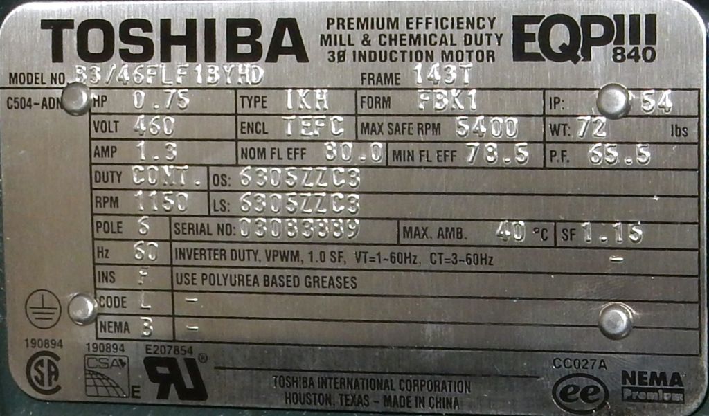 B3/46FLF1BYHD-Dealers Industrial-Toshiba