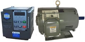 20 HP 3600 RPM 460 Volts Input Package-Dealers Electric-Teco Motor/Worldwide Drive