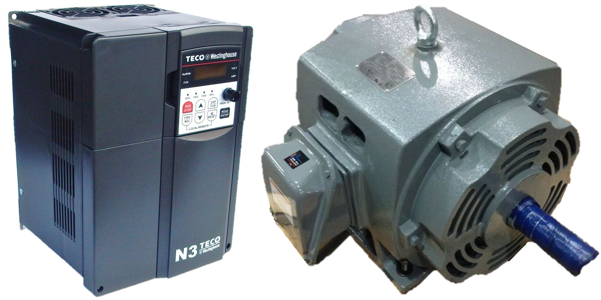 15 HP 1800 RPM 460 Volts Input Package-Dealers Electric-G.E. Motor/Teco Drive