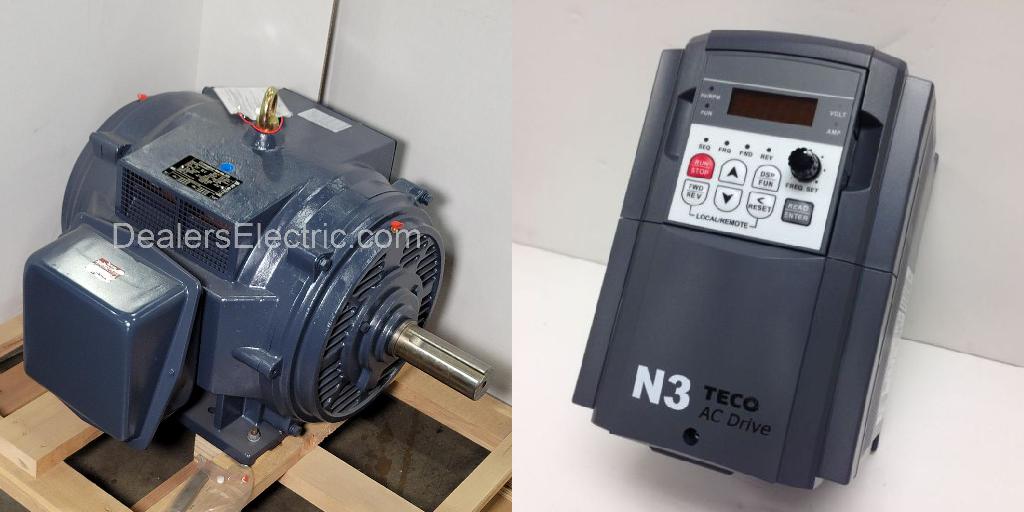 Package-GT0035-and-N3-240-N1-U-Marathon Motor/Teco Drive-Dealers Industrial
