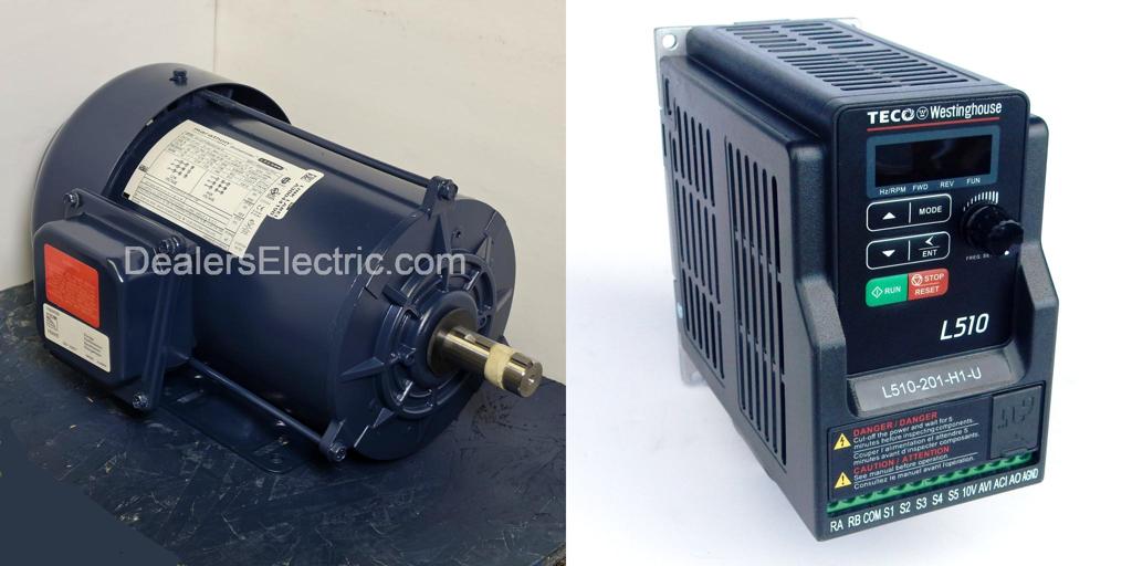 Package-GT1501-and-L510-201-H1-U-MARATHON Motor/TECO Drive-Dealers Industrial