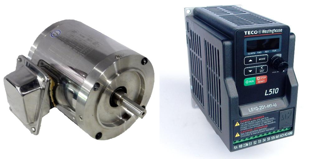 Package-S12N2R56-and-L510-1P5-H1-U-Powertech Motor/Teco Drive-Dealers Industrial