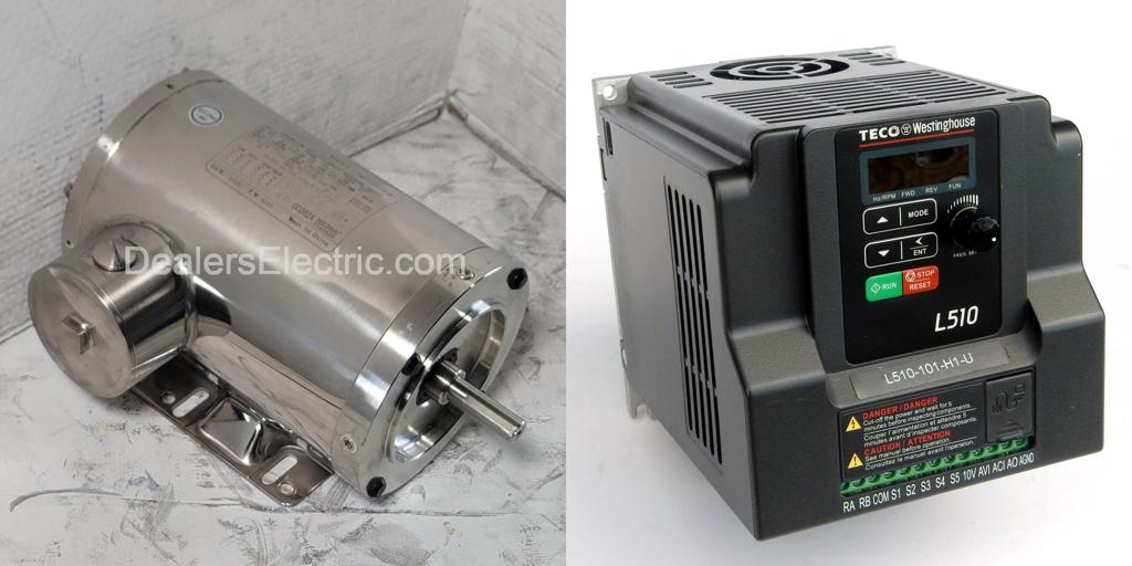 Package-WFN1/54C--and-L510-202-H1-U-Teco Motor/TECO Drive-Dealers Industrial