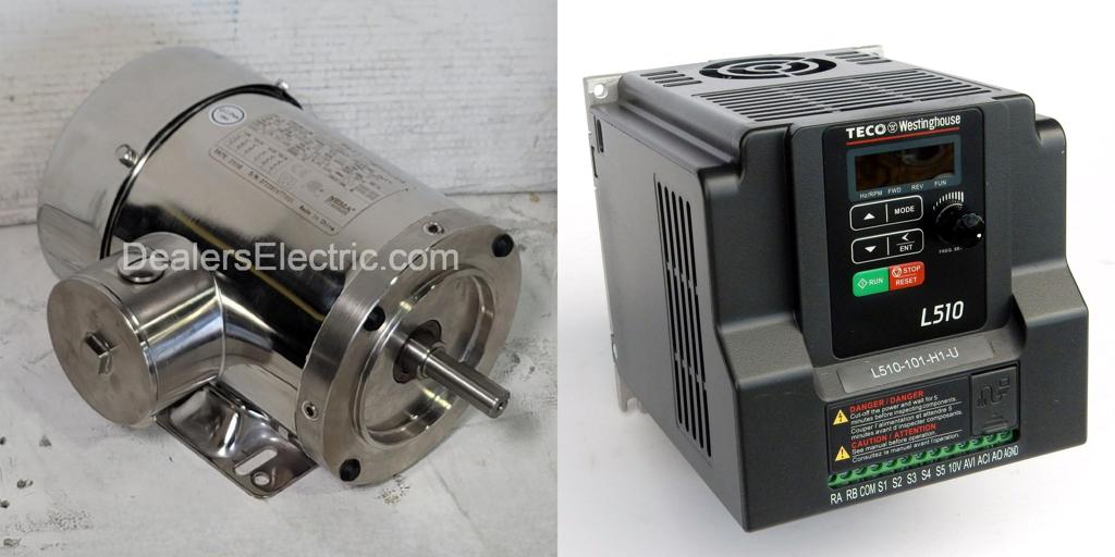 Package-WFR0/52C--and-L510-101-H1-U-Teco Motor/TECO Drive-Dealers Industrial