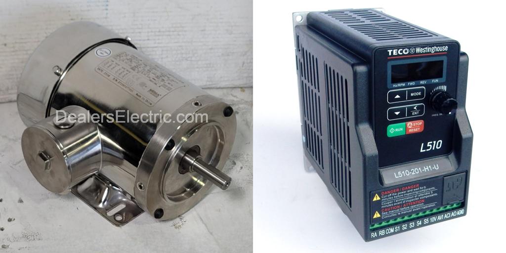 Package-WFR0/52C--and-L510-201-H1-U-Teco Motor/TECO Drive-Dealers Industrial