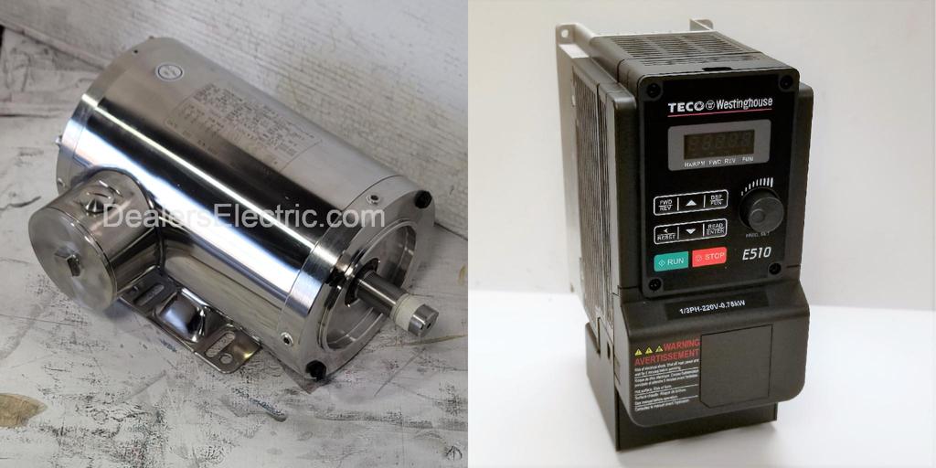 Package-WN0014C--and-E510-201-H-U-Teco Motor/TECO Drive-Dealers Industrial