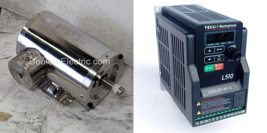 Package-WN0014C--and-L510-201-H1-U-Teco Motor/TECO Drive-Dealers Industrial