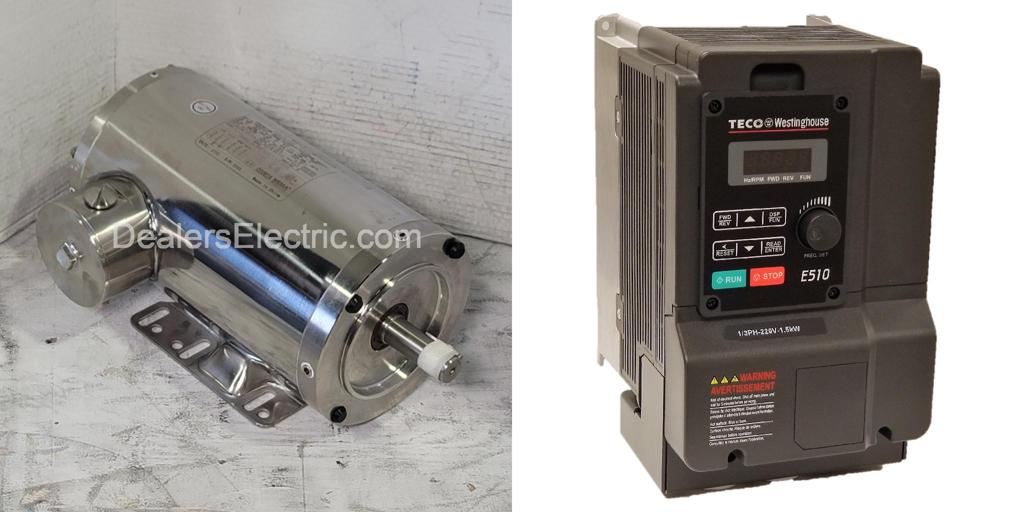 Package-WN0024C--and-E510-202-H-U-Teco Motor/TECO Drive-Dealers Industrial
