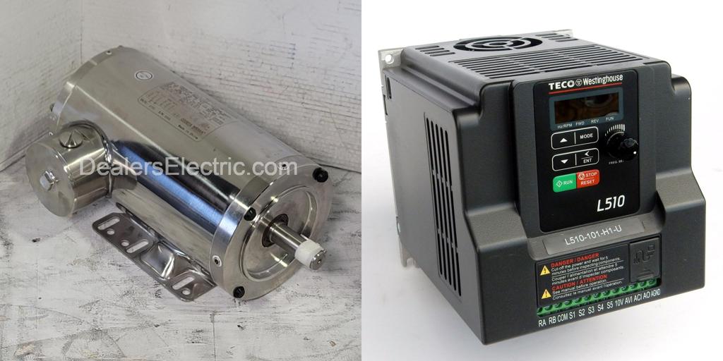 Package-WN0024C--and-L510-202-H1-U-Teco Motor/TECO Drive-Dealers Industrial