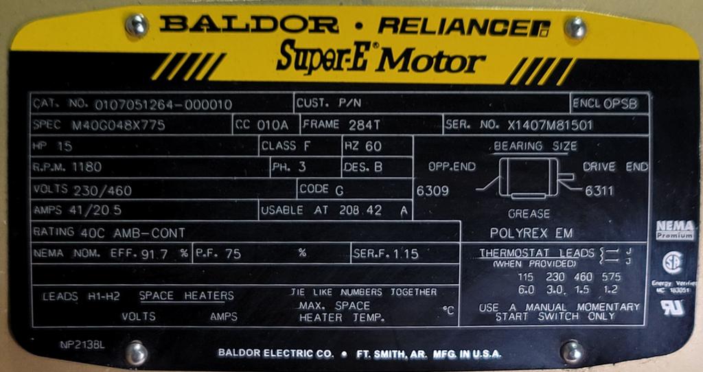 M40G048X775-BALDOR-Dealers Industrial