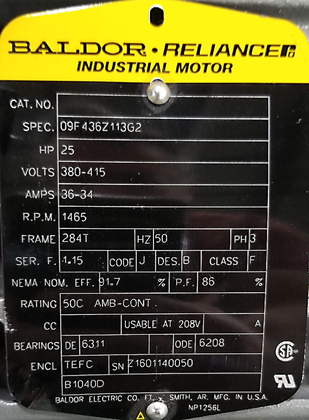 09F436Z113G2-Baldor-Dealers Industrial