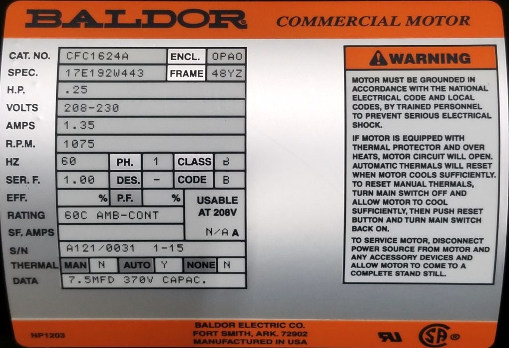 CFC1624A-Baldor-Dealers Industrial