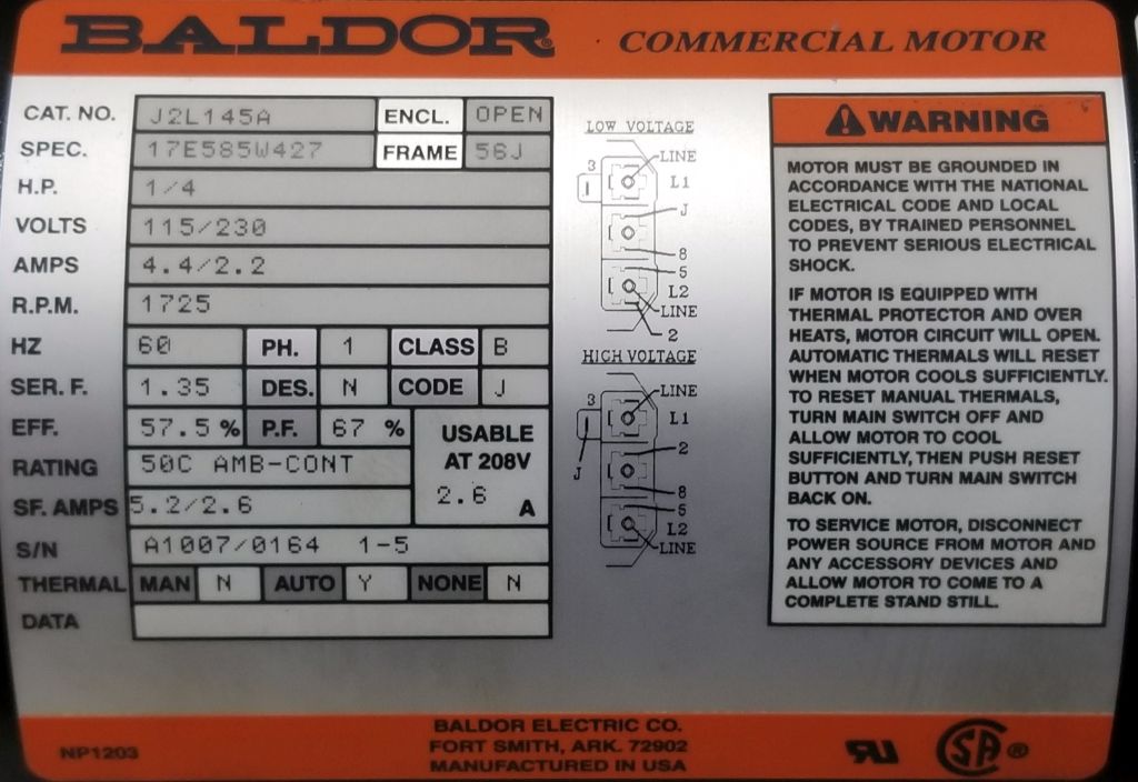 J2L145A-Baldor-Dealers Industrial