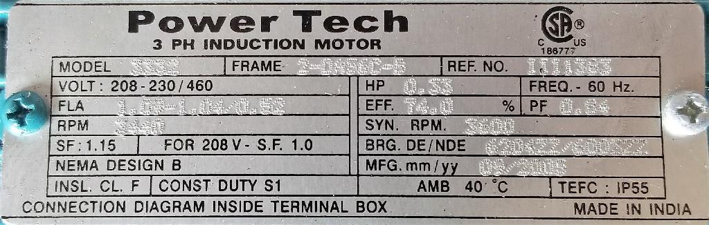 Package-3332-and-L510-101-H1-U-Powertech Motor/Teco Drive-Dealers Industrial