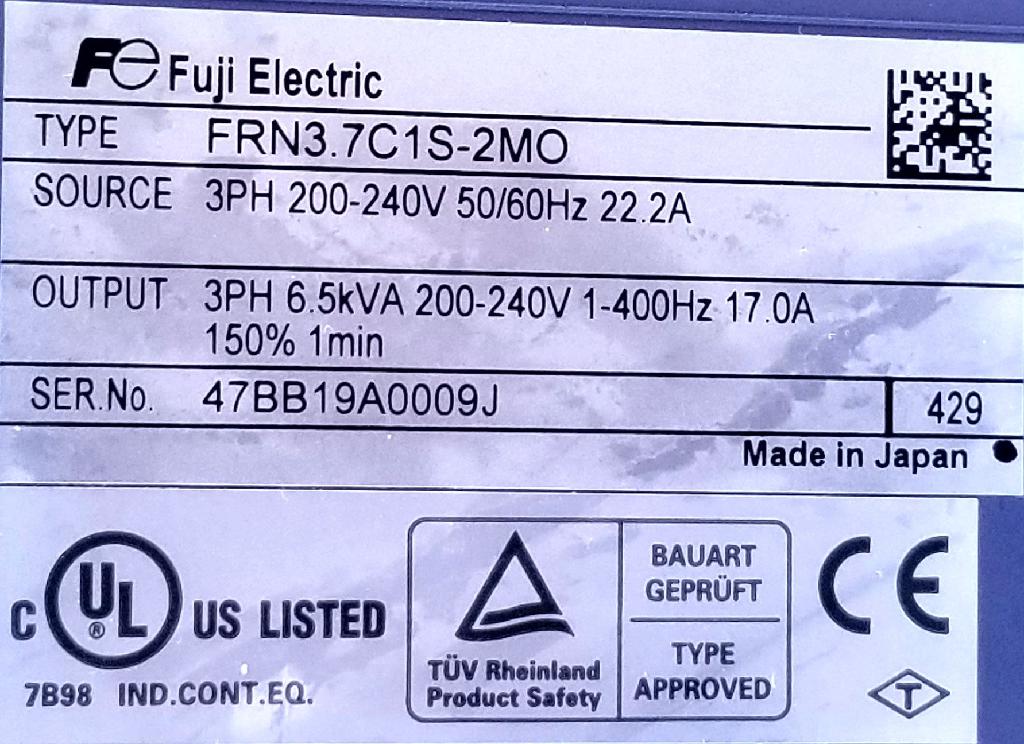 Package-132491.00--and-FRN3.7C1S-2MO-Leeson Motor/Fuji Drive-Dealers Industrial