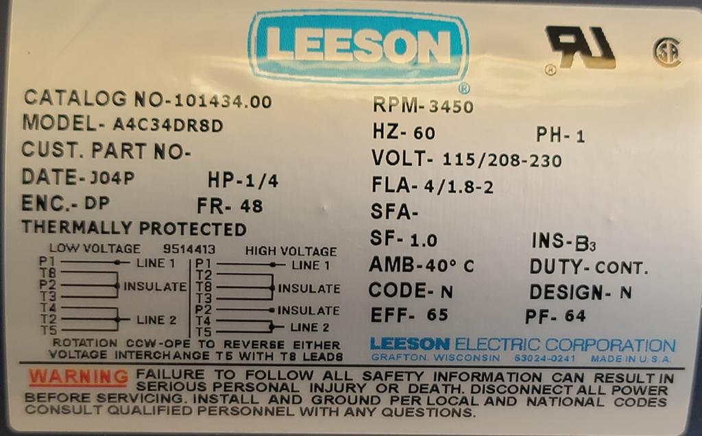 101434.00--LEESON-Dealers Industrial