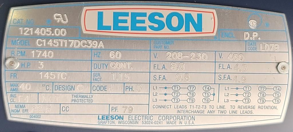 121405.00--LEESON-Dealers Industrial