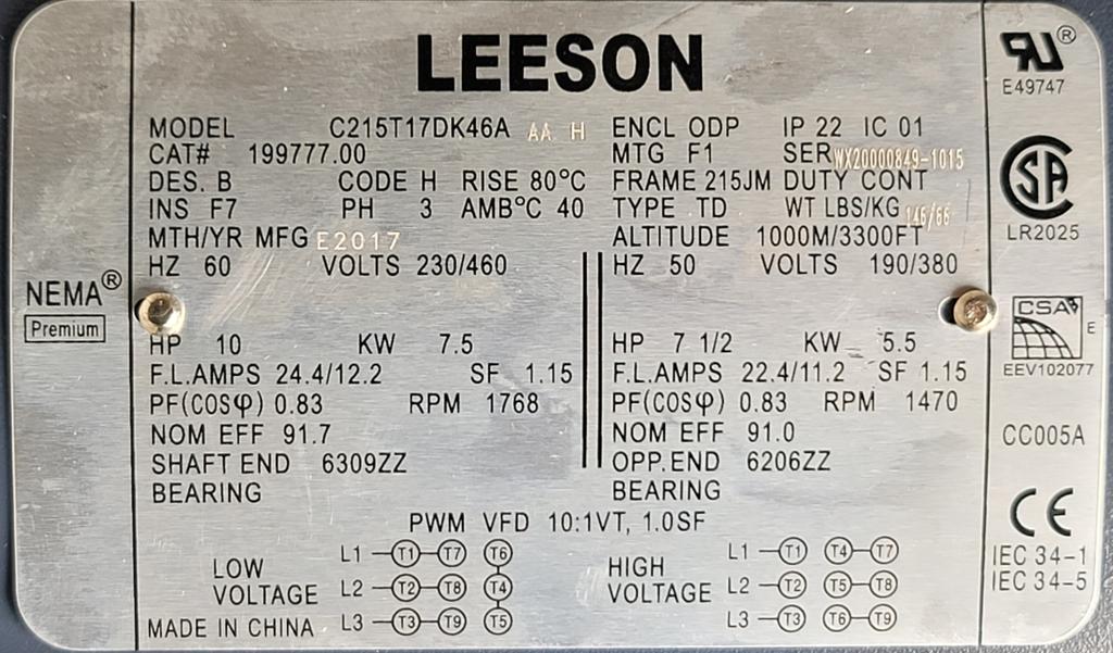 199777.00--LEESON-Dealers Industrial