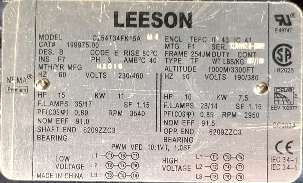 199975.00--LEESON-Dealers Industrial