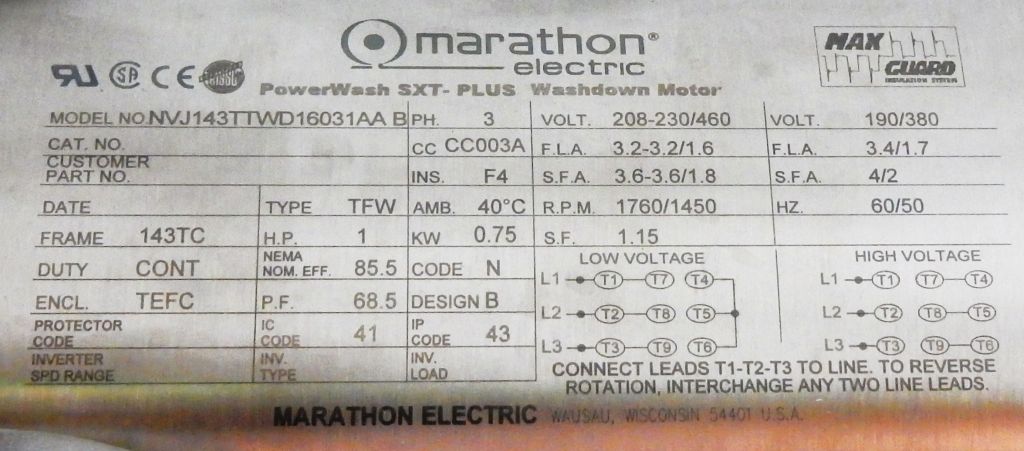 Marathon-143TTWD16031-Dealers Industrial