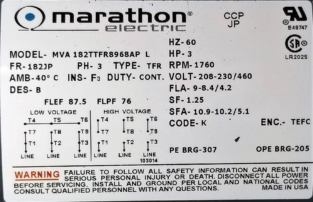 182TTFR8968-Marathon-Dealers Industrial