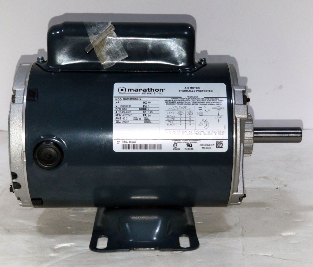 Marathon Motors Mtr Cap St 1/2 HP 3450 115/230 V 56 C ODP-