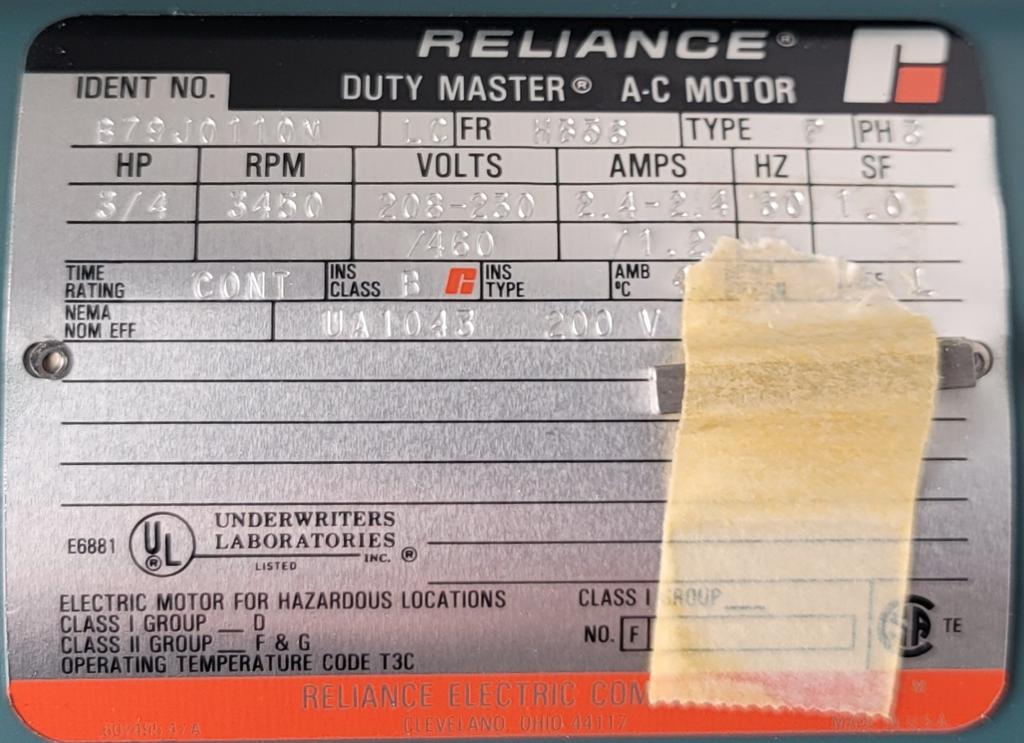 B79J0110M-RELIANCE-Dealers Industrial