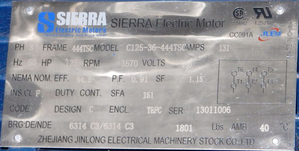 C125-36-444TSC-Sierra/JLEM-Dealers Industrial