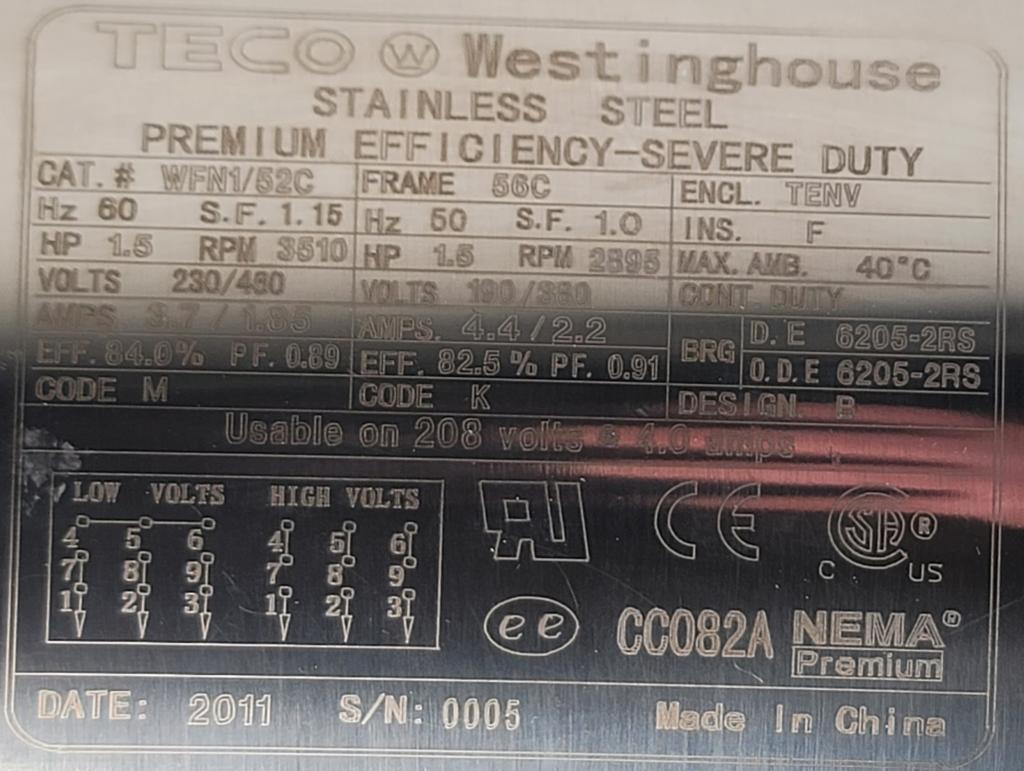 WFN1/52C--Teco-Dealers Industrial