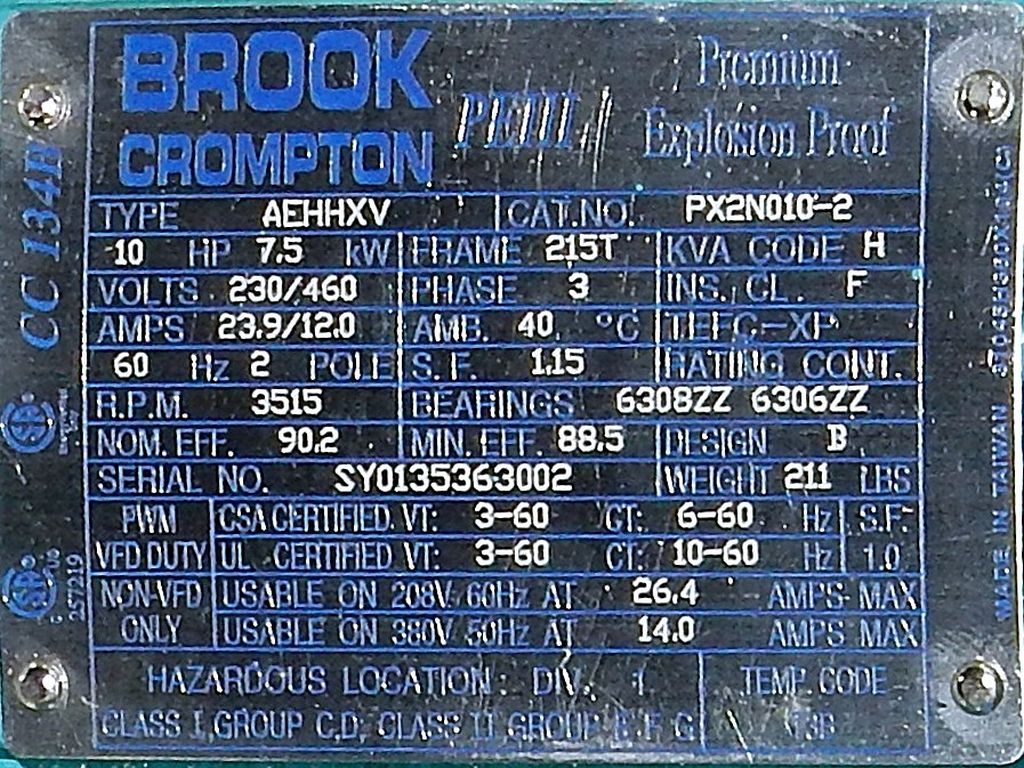 PX2N010-2-Dealers Industrial-Brook Crompton
