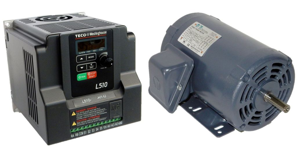 1.5 HP 1800 RPM 230 Volts Input Package-Dealers Electric-Reliance Motor/Teco Drive