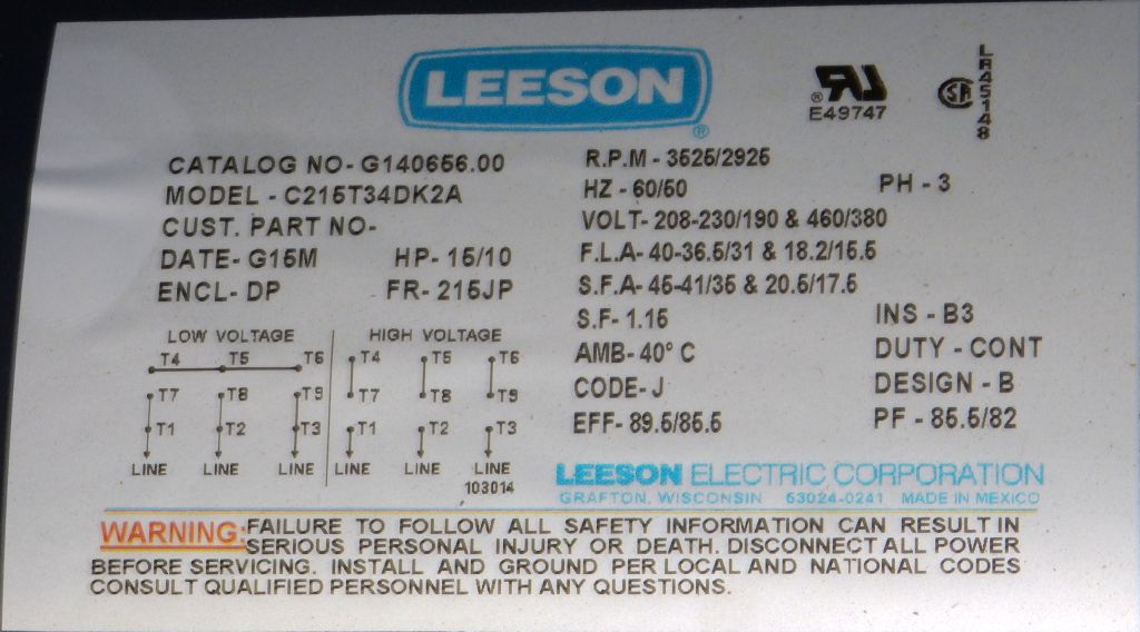 G140656.00-Dealers Industrial Equipment-Leeson